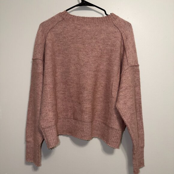 Lucky Brand Pink Sweater Size L Soft Knit Crewneck Cozy Relaxed Fit - Picture 7 of 7